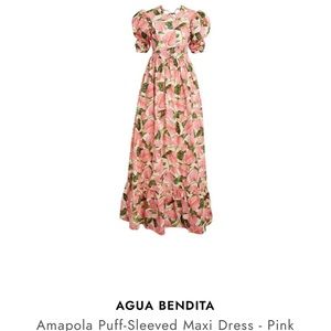 Agua by Agua Bendita - Amapola puff sleeve maxi dress